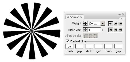 5 steps for drawing complex vector sun rays - PIXEL77