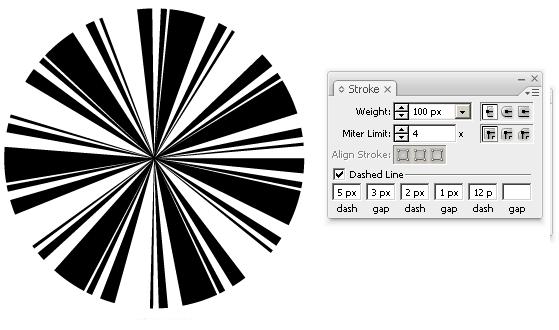 Drawing Complex Vector Sun Rays 