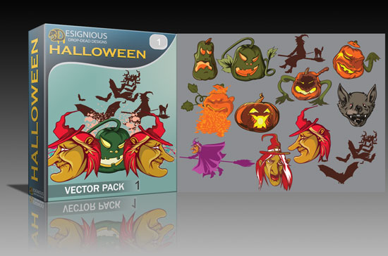 Halloween and Lips vector packs released