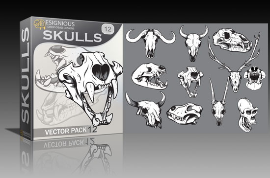skulls-vector-pack-12