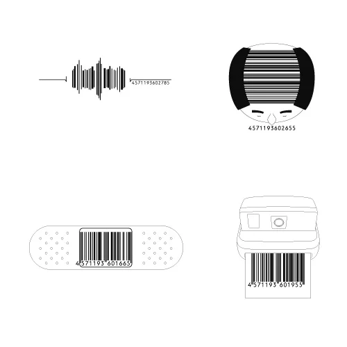 most creative barcode designs