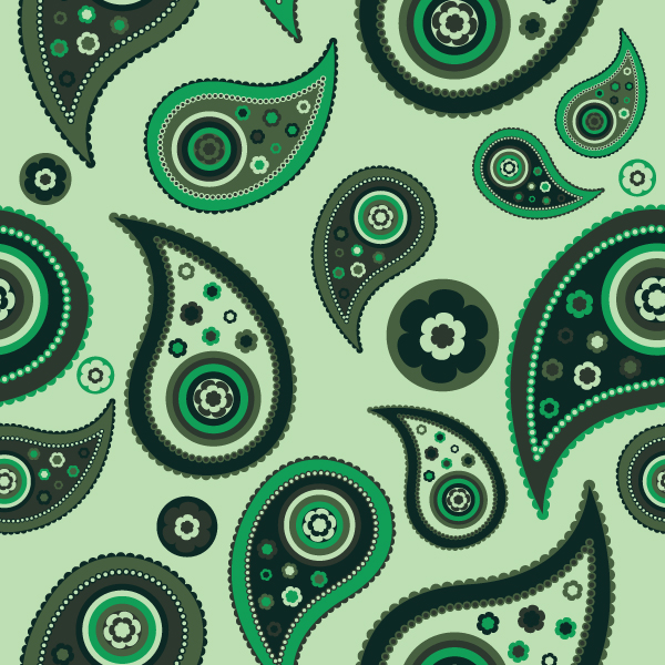 How to create a paisley seamless vector pattern