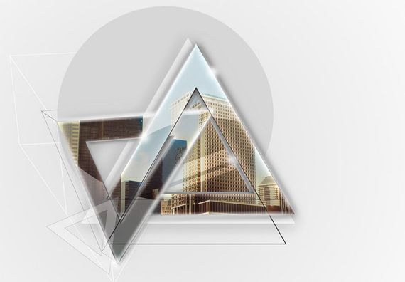 shiny-triangles-with-city-reflections
