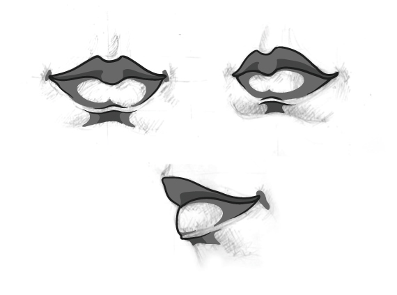 How to do Vector Drawing - Lip Vector Drawing Basics - 9