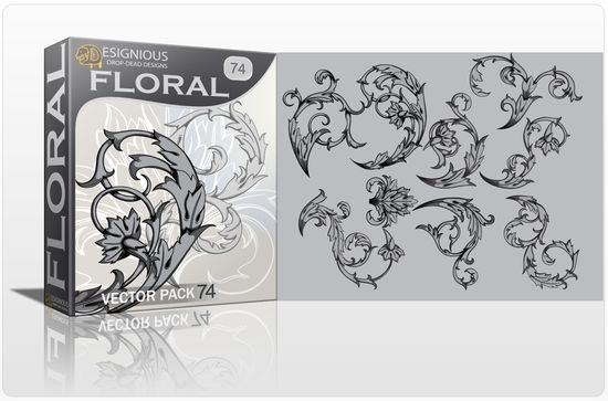 Fresh Floral and Angels Vector Packs from Designious.com