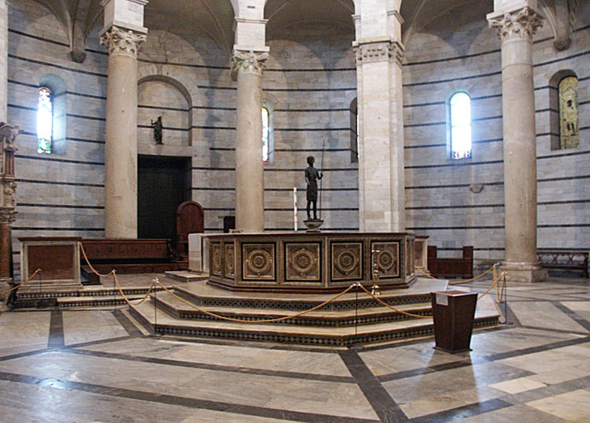 The Pisa Baptistery - interior
