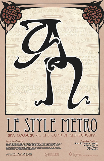 art nouveau graphic design