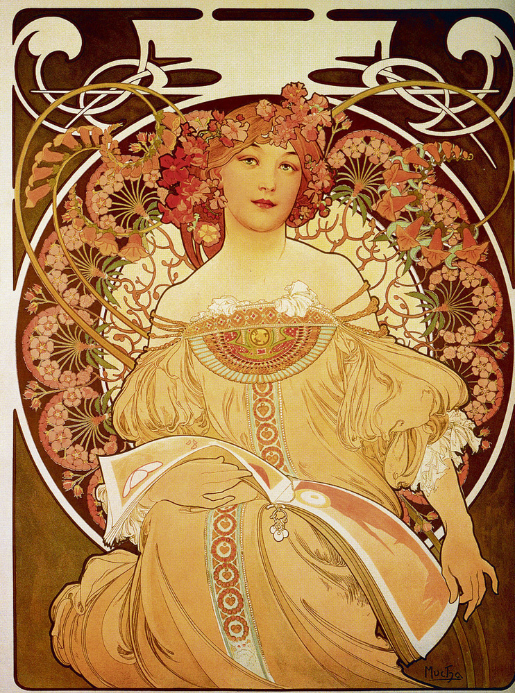 1900 Lithography Art Nouveau Modern Ornament