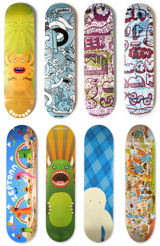 skateboards