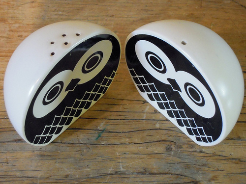 owls salt and pepper shakers