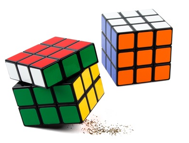 rubik salt and pepper shakers