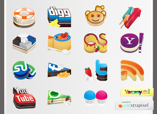 social icons onextrapixel