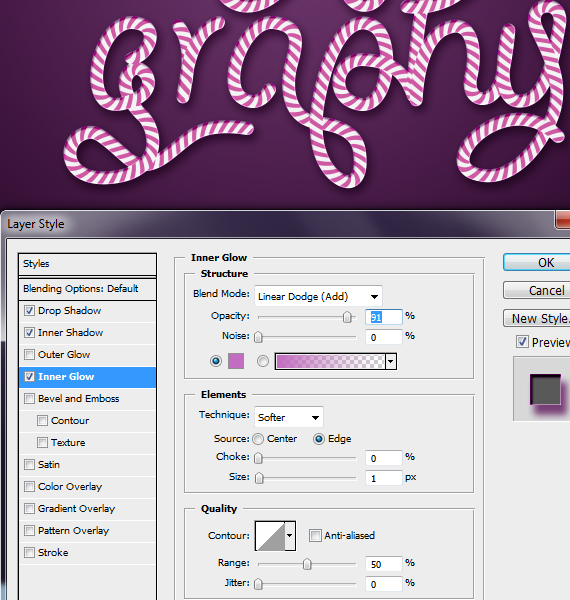 Create Candy Cane Typography with Photoshop Step 28-3