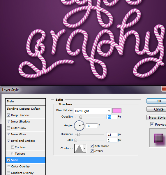Create Candy Cane Typography with Photoshop Step 28-5