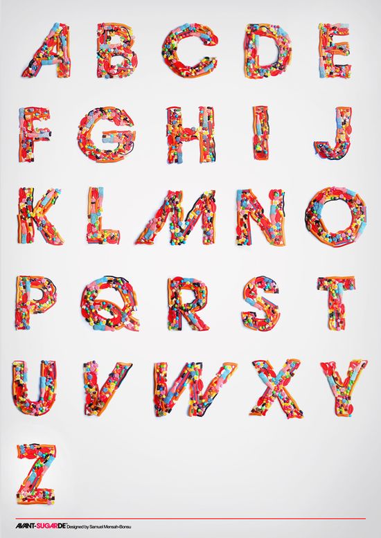candy typography