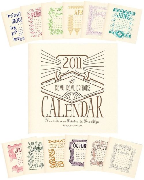 Calendar design for the year 2011 21