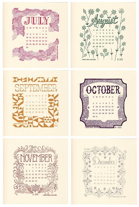 Showcase of Beautiful Calendar Designs for 2011 - Graphic design ...