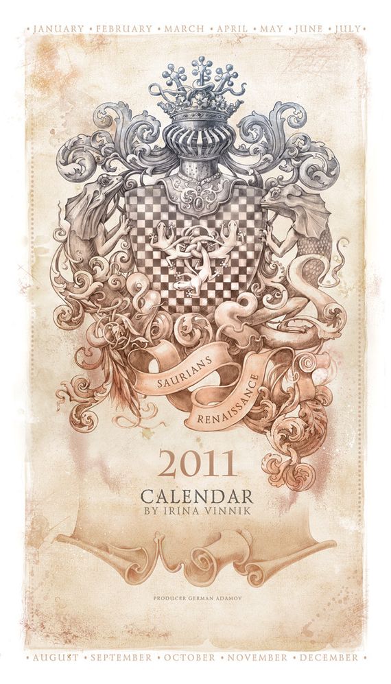 Calendar design for the year 2011 4
