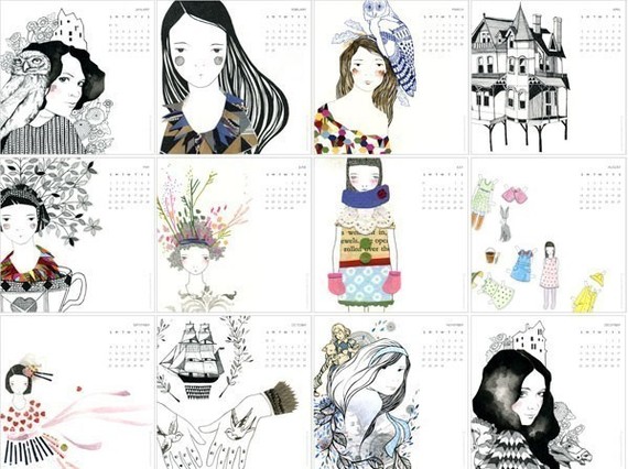 Calendar design for the year 2011 9