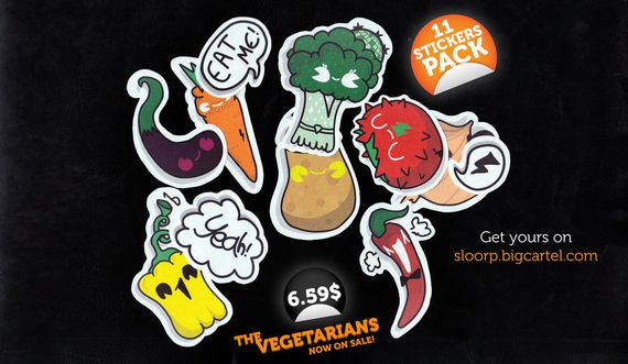 Sticker_Pack__The_Vegetarians_by_giorgos93