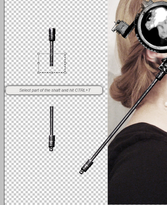 How to Create a Conceptual Headdress in Photoshop Step 11-4