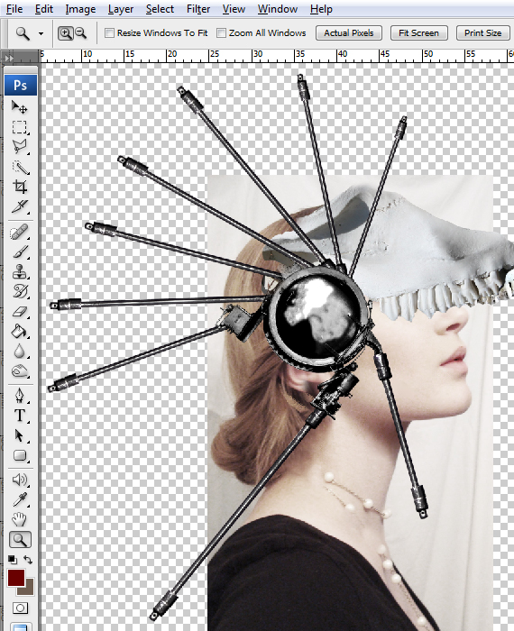 How to Create a Conceptual Headdress in Photoshop Step 12
