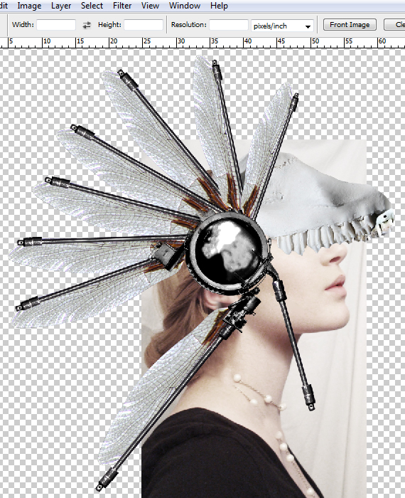How to Create a Conceptual Headdress in Photoshop Step 15-2