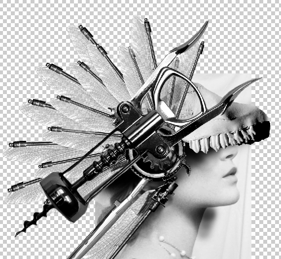How to Create a Conceptual Headdress in Photoshop Step 22-2
