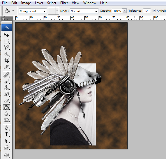 How to Create a Conceptual Headdress in Photoshop Step 29