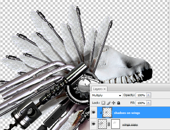 How to Create a Conceptual Headdress in Photoshop Step 33