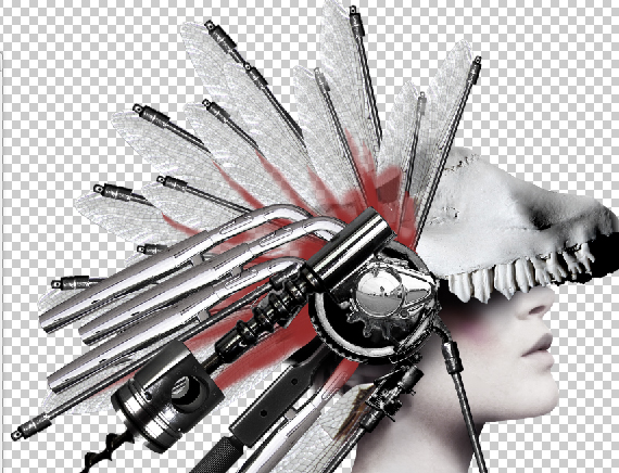 How to Create a Conceptual Headdress in Photoshop Step 34
