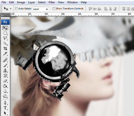 How to Create a Conceptual Headdress in Photoshop Step 8-3