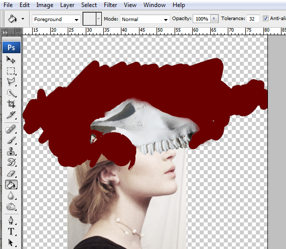 How to Create a Conceptual Headdress in Photoshop Step 9-1