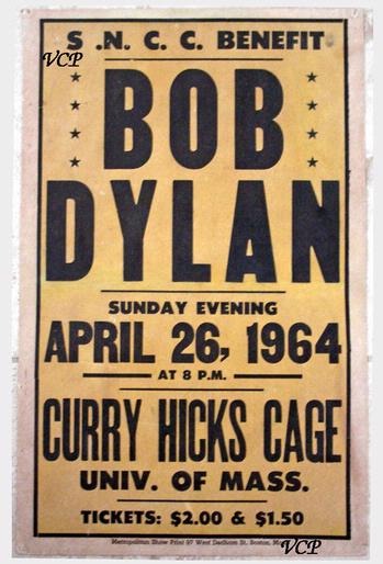 Bob Dylan concert poster