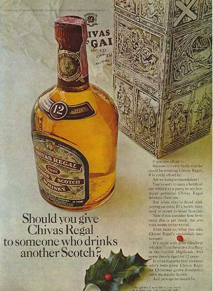 ads from the 60s - Chivas Regals