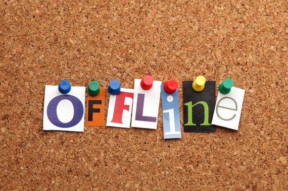 Offline pinned on noticeboard