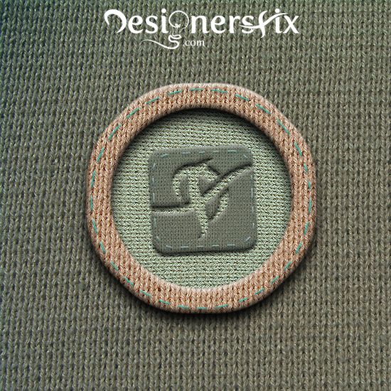 realistic fabric textured button photoshop tutorial