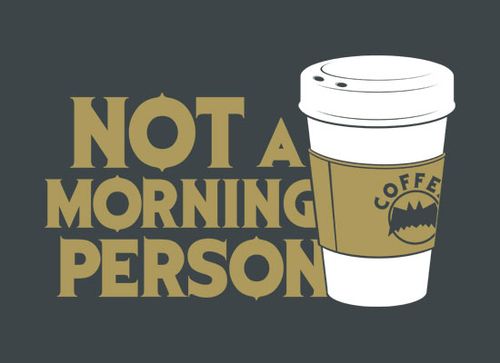 Not a Morning Person by Snorg Tees