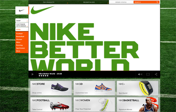 Color Psychology in Web Design - Nike