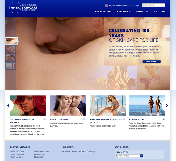 Color Psychology in Web Design - Nivea