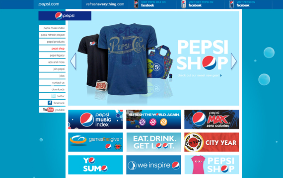 Color Psychology in Web Design - Pepsi