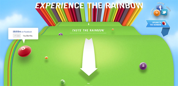 Color Psychology in Web Design Skittles
