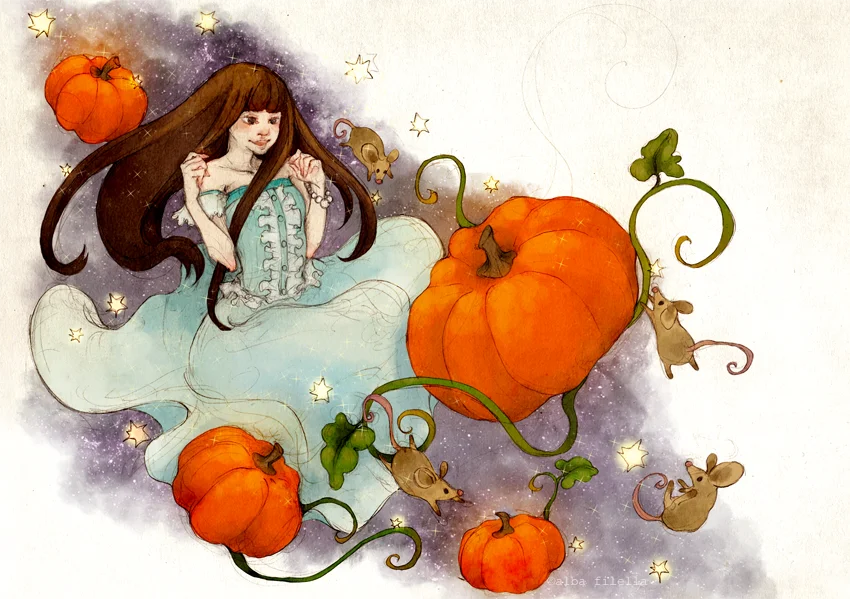 Cinderella cute illustrations