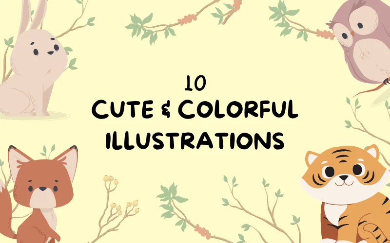 10 Cute and Colorful Illustrations