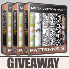 Giveaway – 3 x Beautiful Seamless Patterns Vector Mega Pack 3