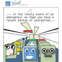 Pixel Comic Strip #3 by Alan Jones