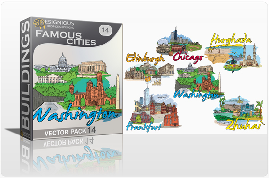 Famous Cities Vector Pack 14