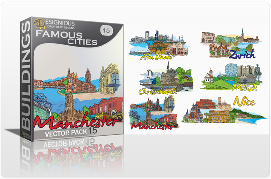 Famous Cities Vector Pack 15