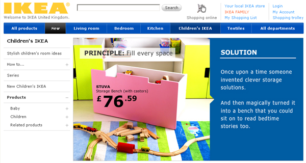 IKEA front page