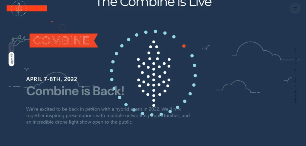 The Combine Org homepage